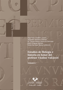 Books Frontpage Estudios de filología e historia en honor del profesor Vitalino Valcárcel. Volúmenes I y II