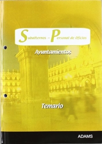 Books Frontpage Subalternos, Personal de Oficios de Ayuntamientos. Temario
