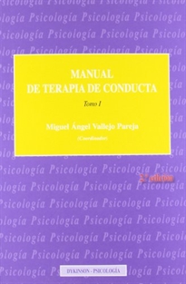 Books Frontpage Manual de Terapia de Conducta. Tomo I