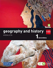 Books Frontpage Geography and history. 1 Secondary. Savia. Andalucía