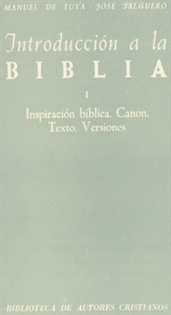 Books Frontpage Introducción a la Biblia. I: Inspiración bíblica. Canon. Texto. Versiones