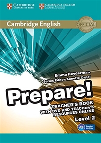Books Frontpage Cambridge English Prepare! Level 2 Teacher's Book with DVD and Teacher's Resources Online