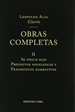 Portada del libro OBRAS COMPLETAS DE CLARIN - Tomo II Su único hijo.
