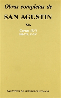 Books Frontpage Obras completas de San Agustín. XIb: Cartas (3.º): 188-270