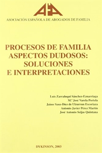 Books Frontpage Procesos de familia aspectos dudosos