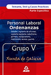 Books Frontpage Ordenanzas xunta de galicia grupo v  temario, test y casos prácticos