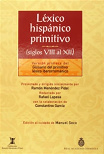 Books Frontpage Léxico hispánico primitivo