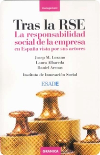 Books Frontpage Tras la RSE: la responsabilidad social de la empresa en España vista por sus actores