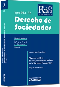 Books Frontpage Régimen Jurídico de las Aportaciones Sociales en la Sociedad Cooperativa