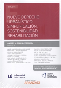 Books Frontpage Nuevo derecho urbanístico: simplificación, sostenibilidad, rehabilitación (Papel + e-book)