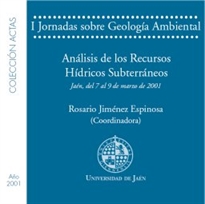 Books Frontpage I Jornadas sobre geología ambiental. Análisis de recursos hídricos subterráneos