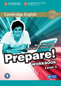 Books Frontpage Cambridge English Prepare! Level 3 Workbook with Audio