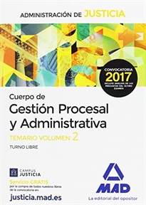 Books Frontpage Cuerpo de Gestión Procesal y Administrativa de la Administración de Justicia (Turno Libre).Temario Volumen 2