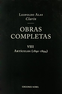 Books Frontpage OBRAS COMPLETAS CLARIN - Tomo VIII