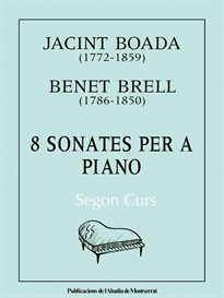 Books Frontpage 8 sonates per a piano. Segon curs