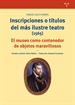 Front pageInscripciones o títulos del más ilustre teatro (1565)