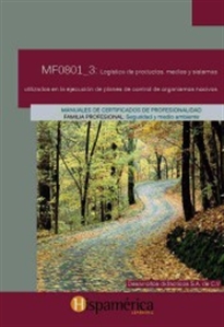 Books Frontpage MF0801_3 Logística de productos, medios y sistemas utilizados en  la ejecución de planes de control de organismos nocivos