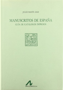 Books Frontpage Manuscritos de España: guía de catálogos impresos