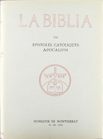 Books Frontpage La Bíblia de Montserrat, Volum 22. Epístoles Catòliques-Apocalipsi -Fil-