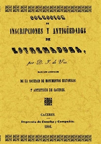 Books Frontpage Colección de inscripciones y antigüedades de Extremadura