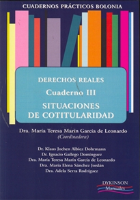 Books Frontpage Cuadernos Prácticos Bolonia. Derechos Reales. Cuaderno III. Situaciones de Cotitularidad.