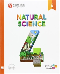 Books Frontpage Natural Science 4 + CD (Active Class) Andalucia