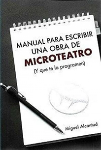 Books Frontpage Manual para escribir una obra de Microteatro