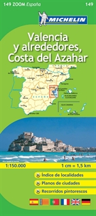 Books Frontpage Mapa Zoom Valencia y alrededores, Costa del Azahar