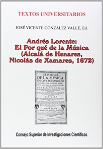 Books Frontpage Andrés Lorente El por qué de la música (Alcalá de Henares, Nicolás de Xamares, 1672)