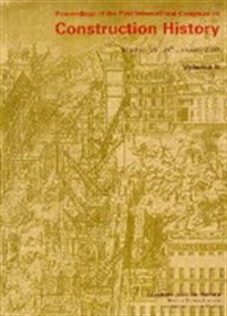 Books Frontpage Proceedings of the First International Congress of Construction History (3 vols.)