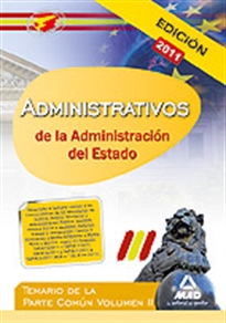 Books Frontpage Administrativos de la administración del estado. Temario de la parte común. Volumen ii