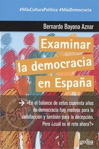Books Frontpage Examinar la democracia en España