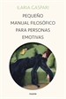 Front pagePequeño manual filosófico para personas emotivas