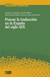 Books Frontpage Pensar la traducción en la España del siglo XIX