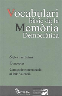Books Frontpage Vocabulari bàsic de la Memòria Democràtica