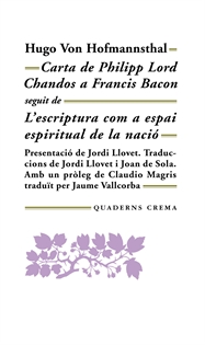 Books Frontpage Carta de Philipp Lord Chandos a Francis Bacon