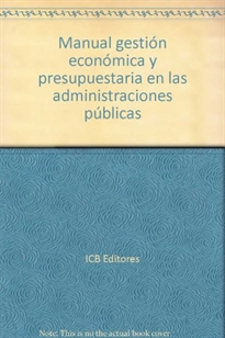 Books Frontpage Gestión Económica y Presupuestaria en las Administraciones Públicas