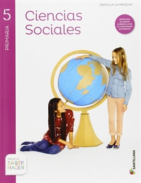 Books Frontpage Ciencias Sociales + Atlas Castilla La Mancha 5 Primaria Santillana