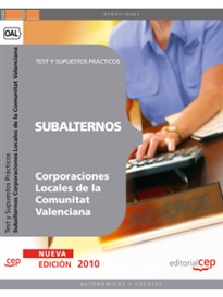 Books Frontpage Subalternos de Corporaciones Locales de la Comunitat Valenciana. Test y Supuestos Prácticos
