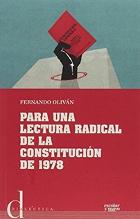 Books Frontpage Para una lectura radical de la Constitución de 1978