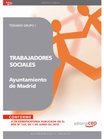 Books Frontpage Trabajadores Sociales del Ayuntamiento de Madrid. Temario Grupo I