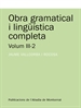Front pageObra gramatical i lingüística completa, Volum 3-2