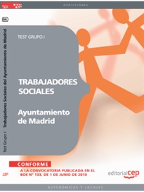 Books Frontpage Trabajadores Sociales del Ayuntamiento de Madrid. Test Grupo I