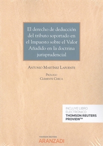 Books Frontpage El derecho de deducción del tributo soportado en el Impuesto sobre el valor añadido en la doctrina jurisprudencial (Papel + e-book)