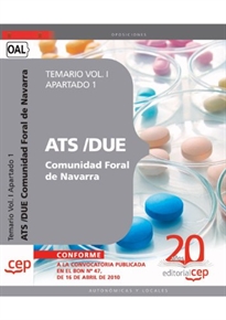 Books Frontpage ATS/DUE Comunidad Foral de Navarra. Temario Apartado 1 Vol. I.