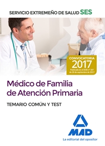 Books Frontpage Médicos de Familia de Atención Primaria del Servicio Extremeño de Salud (SES).  Temario Común y Test