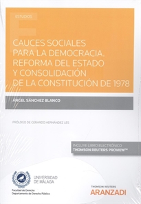 Books Frontpage Cauces sociales para la democracia. Reforma del Estado y consolidación de la Constitución de 1978 (Papel + e-book)