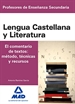 Front pageCuerpo de Profesores de Enseñanza Secundaria. Lengua Castellana y Literatura. el Comentario de Textos: Método, Técnicas y Recursos