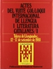 Front pageActes del Vuitè Col·loqui Internacional de Llengua i Literatura Catalanes, vol. I. Tolosa de Llenguadoc, 1988