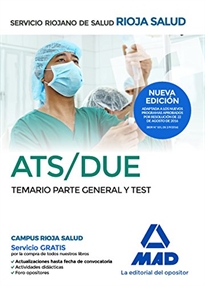 Books Frontpage ATS/DUE del Servicio Riojano de Salud. Temario parte General y Test